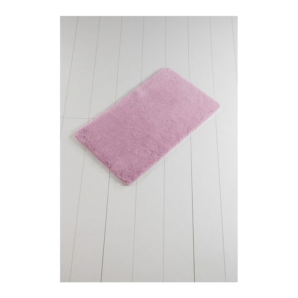 Rožinis vonios kambario kilimėlis Minto Duratto, 100 x 60 cm