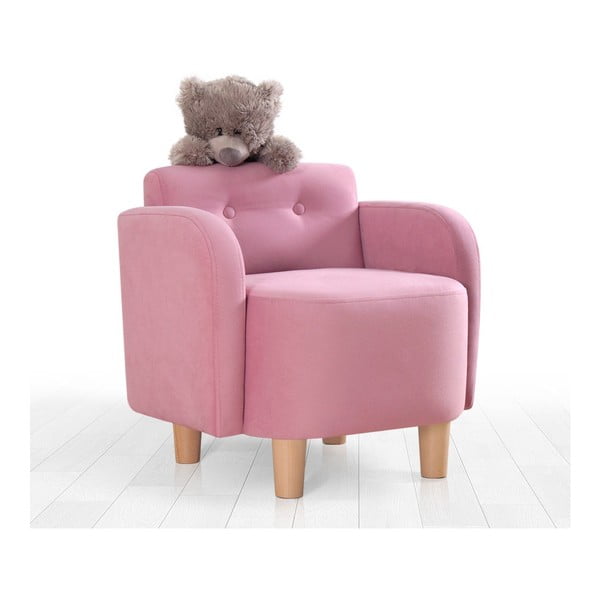 Vaikiškas krėslas rožinės spalvos Volie – Artie