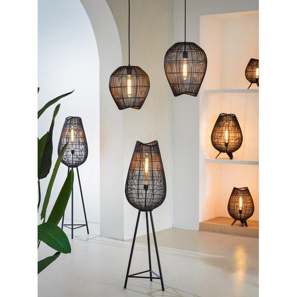 Juodas lubinis šviestuvas ø 28 cm Yumi - Light & Living-image-1