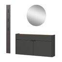 Koridoriaus baldas antracito spalvos/natūralios spalvos Ameca – Germania