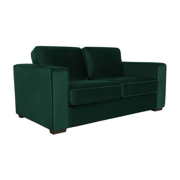 Tamsiai žalios spalvos dvivietė sofa Cosmopolitan Design Denver