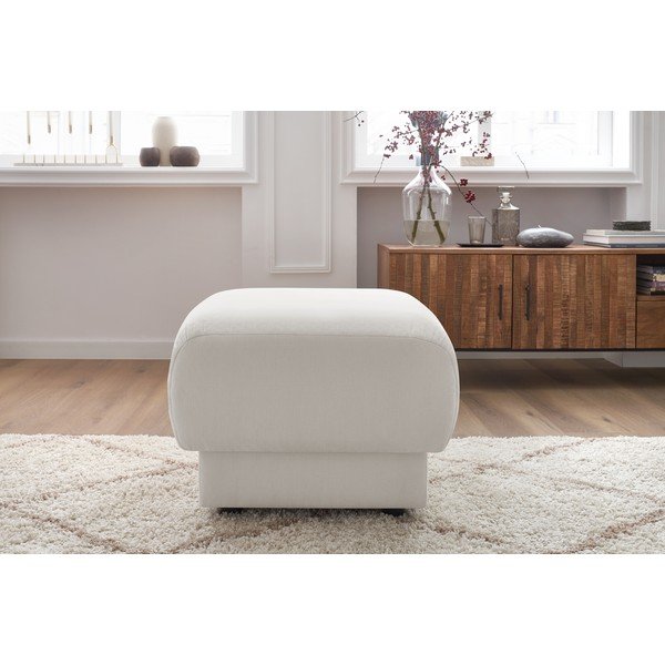 Baltos spalvos otomanė Bourbon - Bobochic Paris-image-1