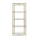 Auksinės spalvos iš plieno knygų spinta  68x172,5x28 cm Elenor – Bizzotto