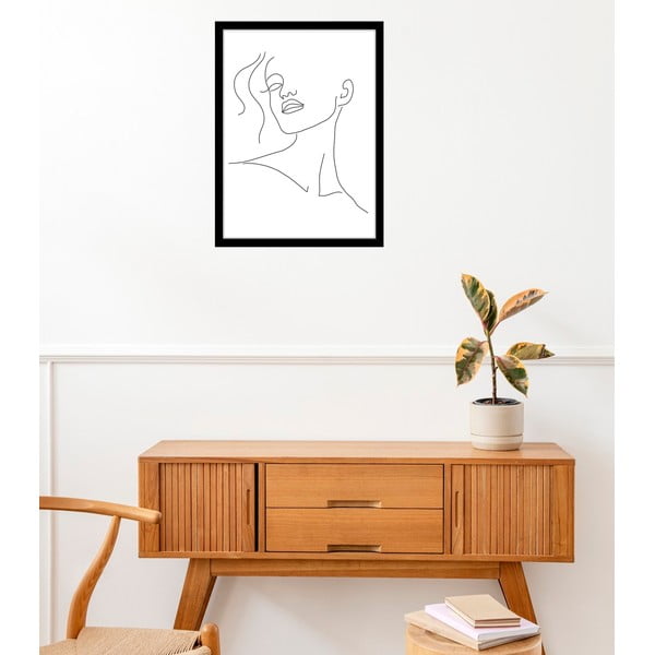 Plakatas 29x41 cm Minimal Woman Face Line Art – Veronika Boulová-image-1