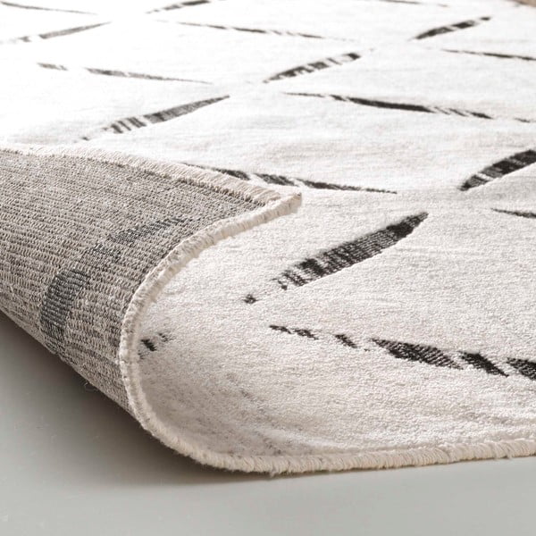 Iš medvilnės mišinio kilimas smėlio spalvos 68x110 cm Modesto – douceur d'intérieur-image-3