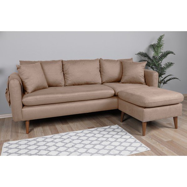 Sofa šviesiai rudos spalvos 215 cm Sofia – Balcab Home-image-1