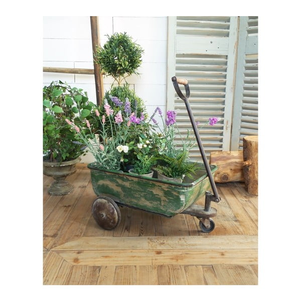 Žalias gėlių vežimėlis Orchidea Milano