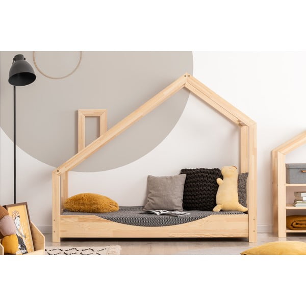 Namų lova iš pušies medienos "Adeko Luna Elma", 80 x 190 cm