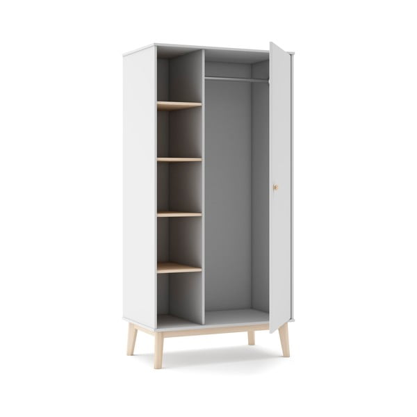 Balta vaikiška spinta 90x181 cm Esteban - Marckeric-image-4