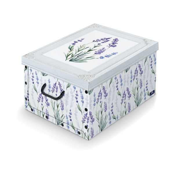 Dėžutė su rankena Domopak Lavender, 50 cm ilgio