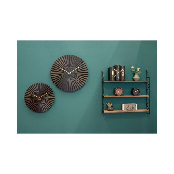 Karlsson Sensu juodas laikrodis, ø 40 cm-image-2