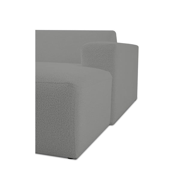 Iš boucle modulinė sofa pilkos spalvos (su dešiniuoju kampu) Roxy – Scandic-image-4