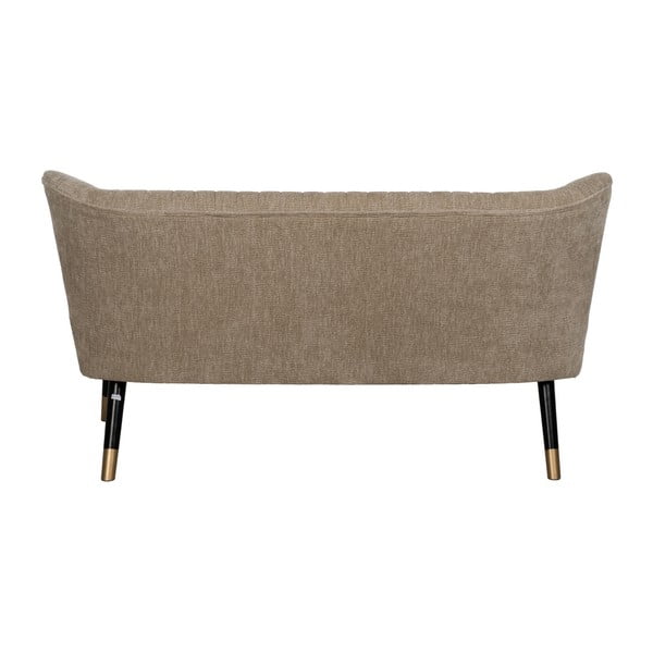 Smėlio spalvos iš šenilinio audinio sofa 134 cm Glam – Ixia-image-4
