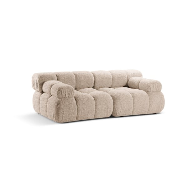 Iš boucle sofa smėlio spalvos 188 cm Bellis – Micadoni Home-image-3