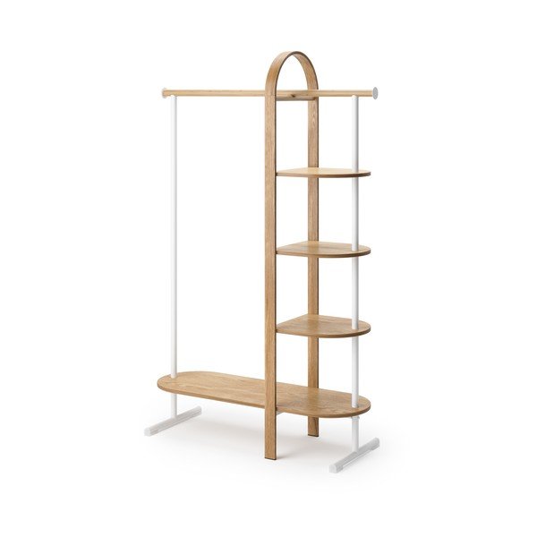 Baltas natūralaus eukalipto medžio prieškambario komplektas Bellwood - Umbra-image-2