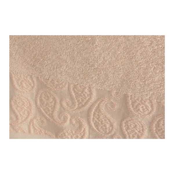 2 pudrinės rožinės spalvos vonios rankšluosčių rinkinys "Madame Coco Sal", 90 x 150 cm-image-1