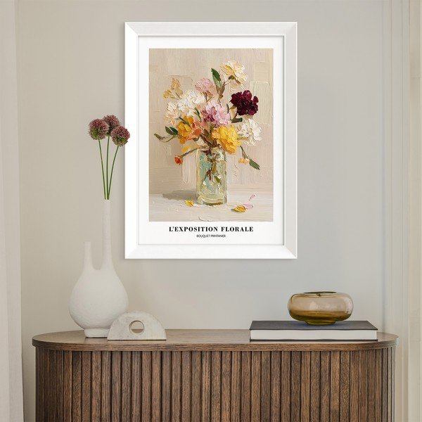 Spausdintas paveikslas su rėmeliu 56x75 cm Sunny Bouquet – Styler-image-2