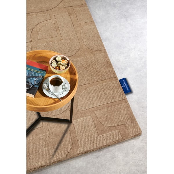 Rankų darbo iš vilnos kilimas smėlio spalvos 80x150 cm Alexis – Villeroy&Boch-image-2