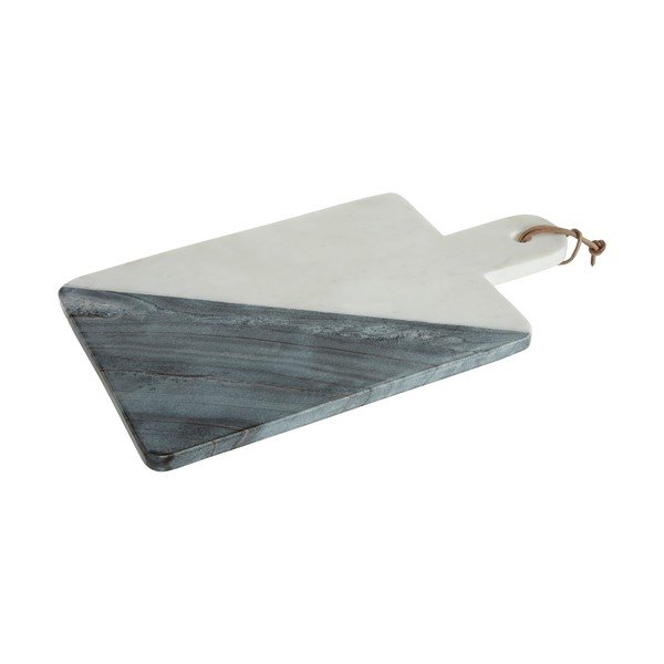 Premier Housewares Paddle balto ir pilko marmuro serviravimo lenta