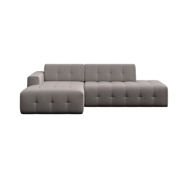 Pilkos spalvos kampinė sofa (su kairiuoju kampu/su gultu) Tuil – Rodier