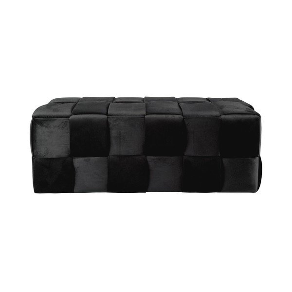 Juodo aksomo taburetė Weaved – Leitmotiv-image-2