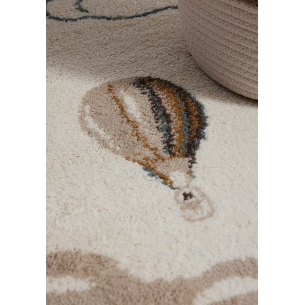 Vaikiškas kilimas kreminės spalvos 120x170 cm Hot Air Balloon – Hanse Home-image-3