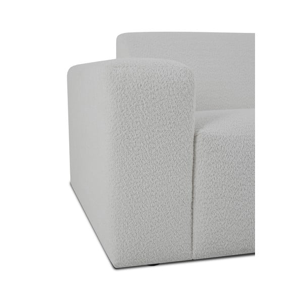 Iš boucle kampinė sofa baltos spalvos („U“ formos) Roxy – Scandic-image-4