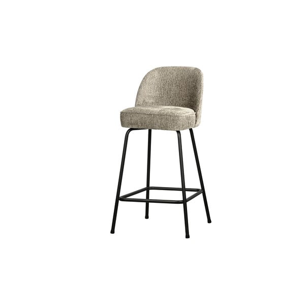Kreminės spalvos iš aksomo baro taburetė (sėdynės aukštis 64 cm) Vogue – WOOOD-image-1