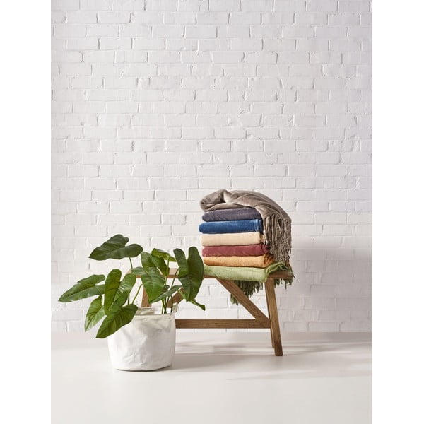 Konjako rudos spalvos mikropliušo užvalkalas dvigulėms lovoms 220x240 cm - Tiseco Home Studio-image-1