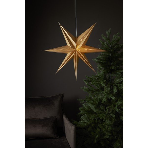 Aukso spalvos kalėdinė šviečianti dekoracija ø 60 cm Point - Star Trading-image-3