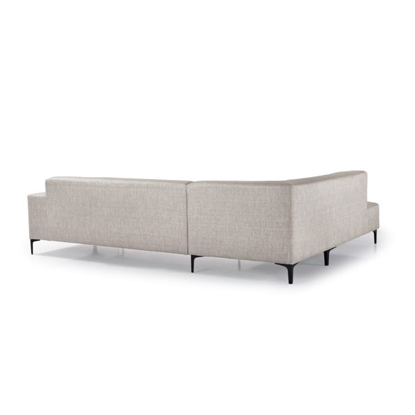 Smėlio spalvos kampinė sofa Scandic Diva, kairysis kampas-image-3