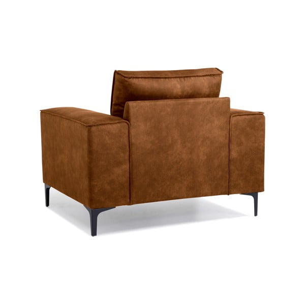 Rudas dirbtinės odos krėslas Scandic Copenhagen Preston-image-3