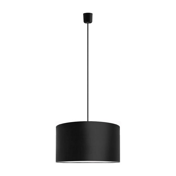 Juodas lubinis šviestuvas Sotto Luce MIKA, Ø 40 cm