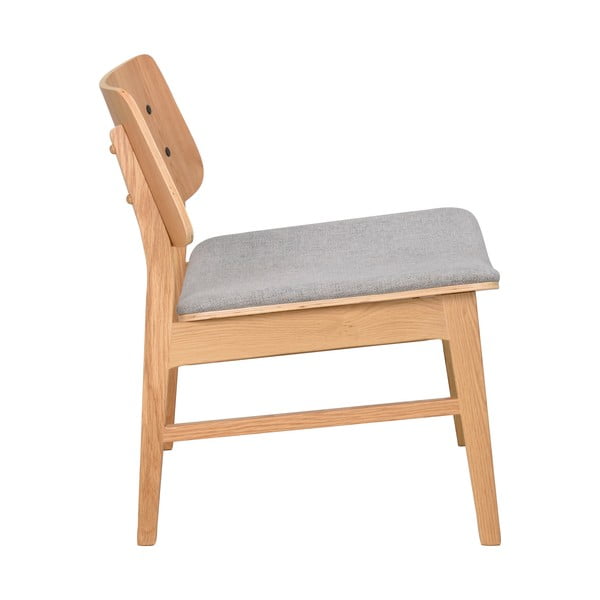 Ąžuolinis krėslas su pilka sėdyne Rowico Nagano-image-2