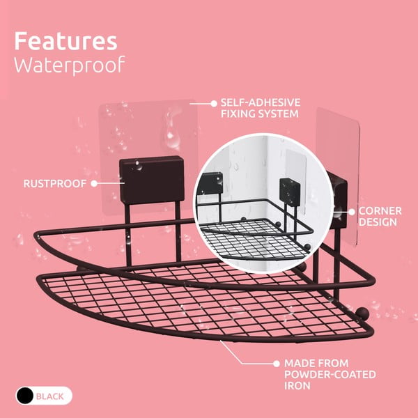 Kampinė vonios lentynėlė Compactor Magic Bath-image-1