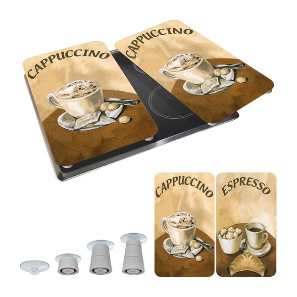 2 stiklinių viryklės dangčių rinkinys Wenko Coffee-image-2