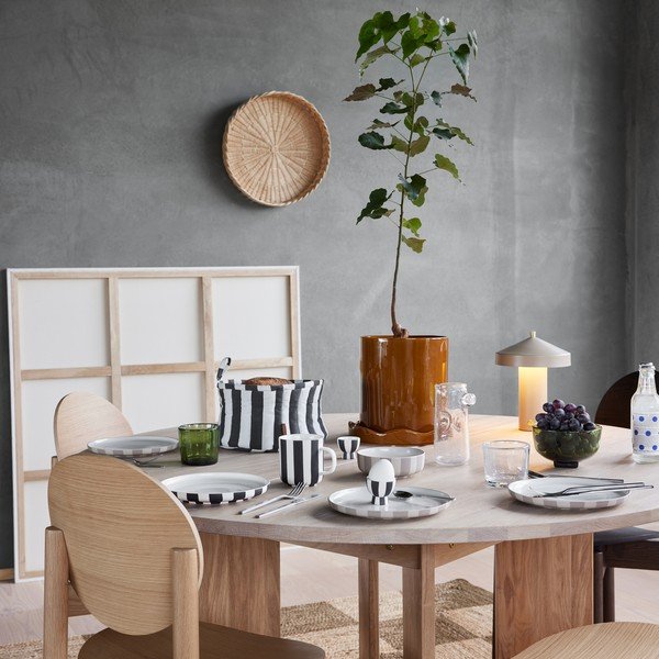Iš molio rankų darbo gėlių vazono dangtelis ø 21,5 cm Nami – OYOY Living Design-image-1