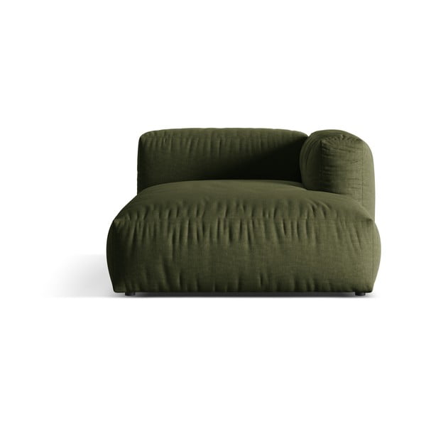 Modulinė sofos dalis žalios spalvos (su dešiniuoju kampu) Martina – Micadoni Home