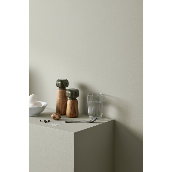 Žalios spalvos/natūralios spalvos iš medžio masyvo druskos ir pipirų malūnėlis Hammershøi – Kähler Design-image-3