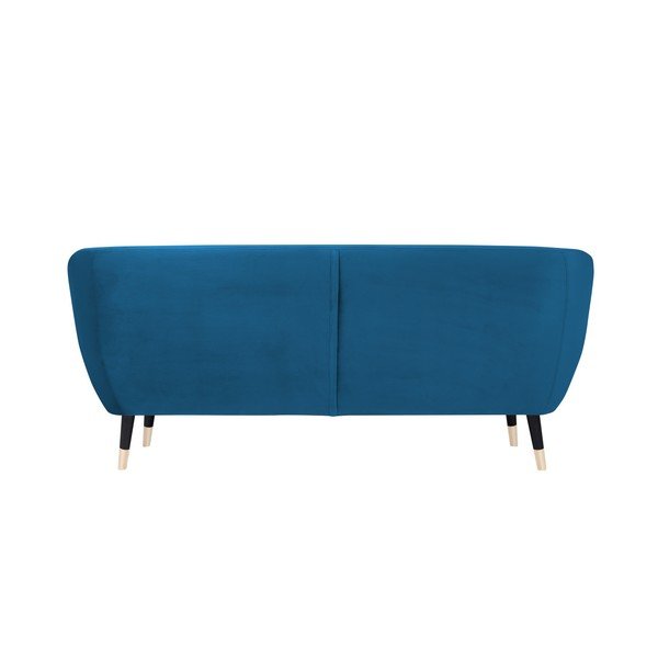 Mėlyna sofa su juodomis kojomis Mazzini Sofas Benito, 188 cm-image-4