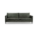 Žalios ir pilkos spalvos sofa su aksominiu užvalkalu Scandic Adagio, 220 cm pločio