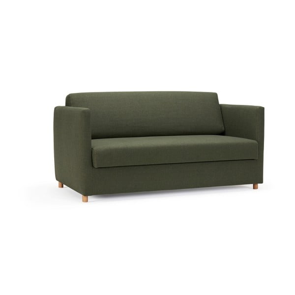 Tamsiai žalia sofa lova Inovacijos "Olan Twist" tamsiai žalia