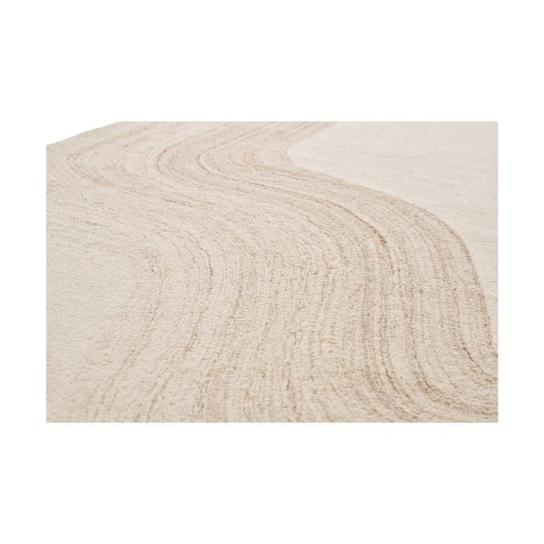 Rankų darbo iš vilnos kilimas kreminės spalvos 160x230 cm Surat – House Nordic-image-2