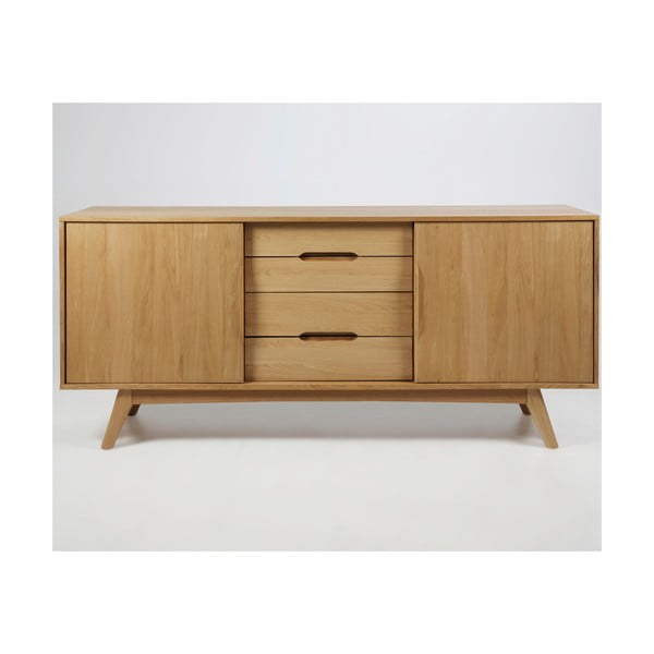 Dviejų durų komoda su 4 stalčiais Actona Marte-image-4