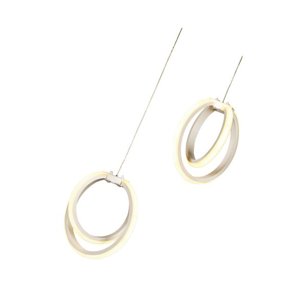 Baltos spalvos iš metalo kabantis šviestuvas LED ø 20 cm Sezen – Squid Lighting-image-3