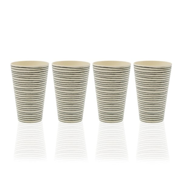 4 Versa Lines bambukinių puodelių rinkinys