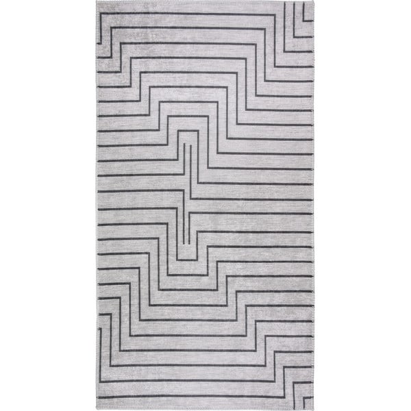 Skalbiamas kilimas šviesiai pilkos spalvos 120x160 cm – Vitaus