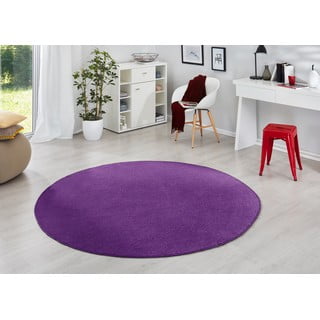 Apvalios formos kilimas tamsiai violetinės spalvos ø 200 cm Fancy – Hanse Home