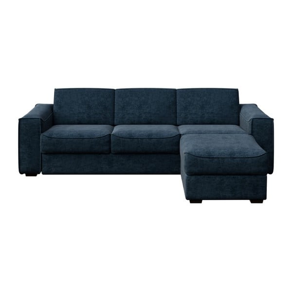 MESONICA Munro tamsiai mėlyna sofa-lova su keičiamu gulto dydžiu, 288 cm