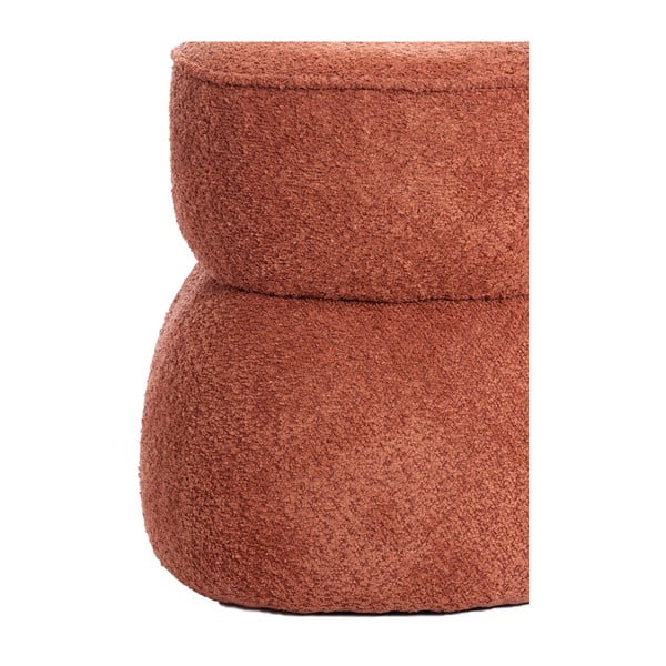 Iš boucle pufas oranžinės spalvos Leyla – Light & Living-image-4